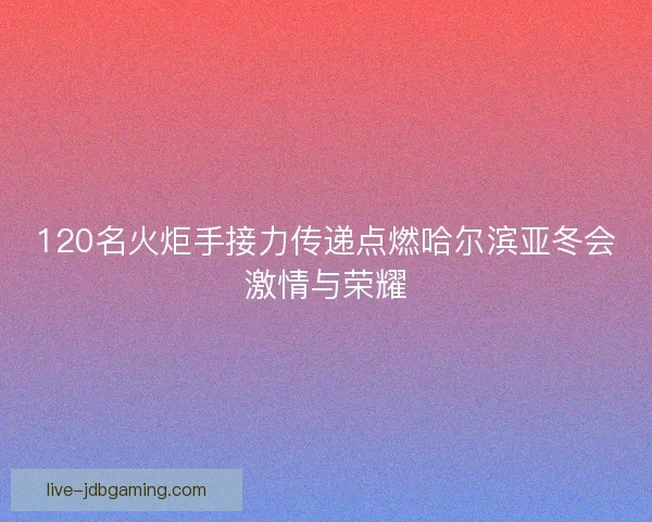 120名火炬手接力传递点燃哈尔滨亚冬会激情与荣耀 120名火炬手接力传递点燃哈尔滨亚冬会激情与荣耀